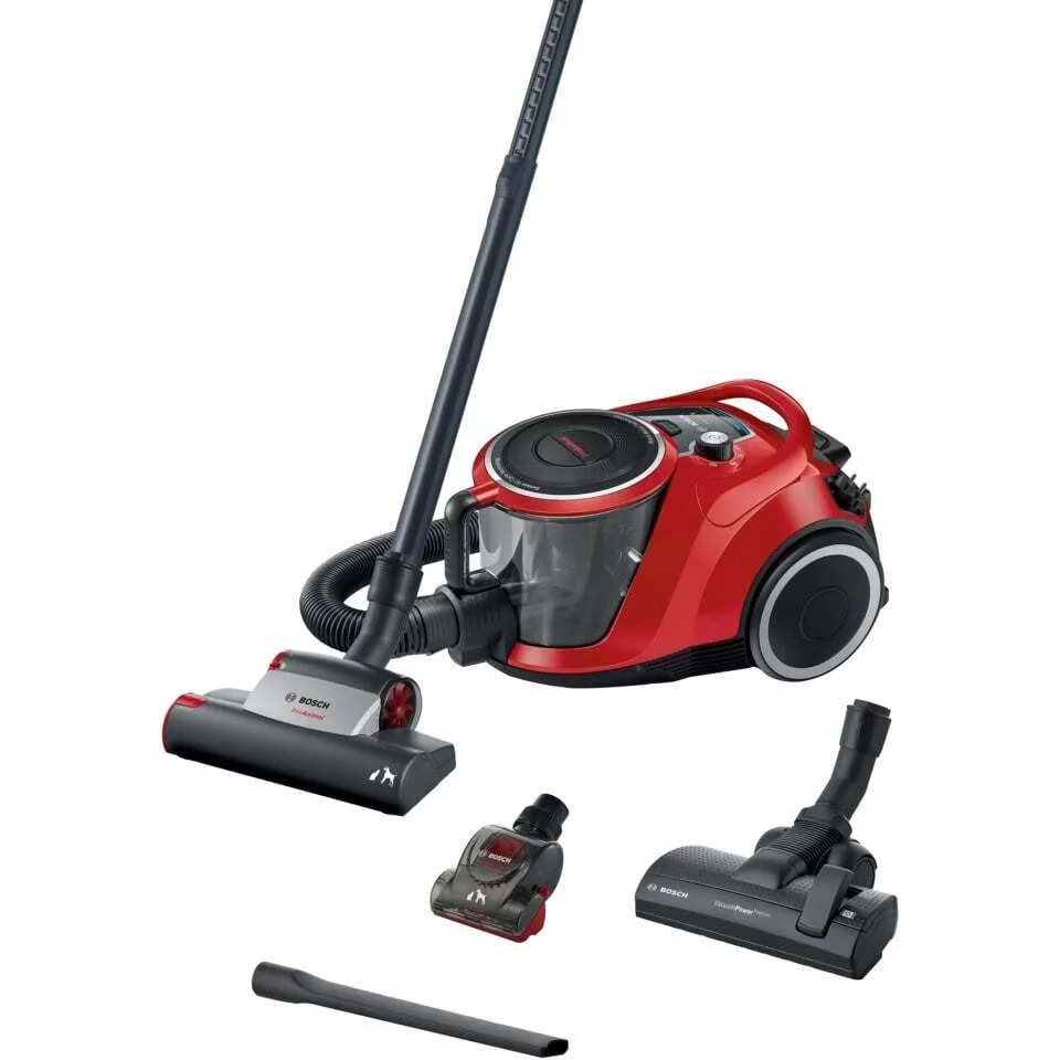 Bosch BGC41PET Ηλεκτρική Σκούπα 750W με Κάδο 2.4lt Κόκκινη - Image 1