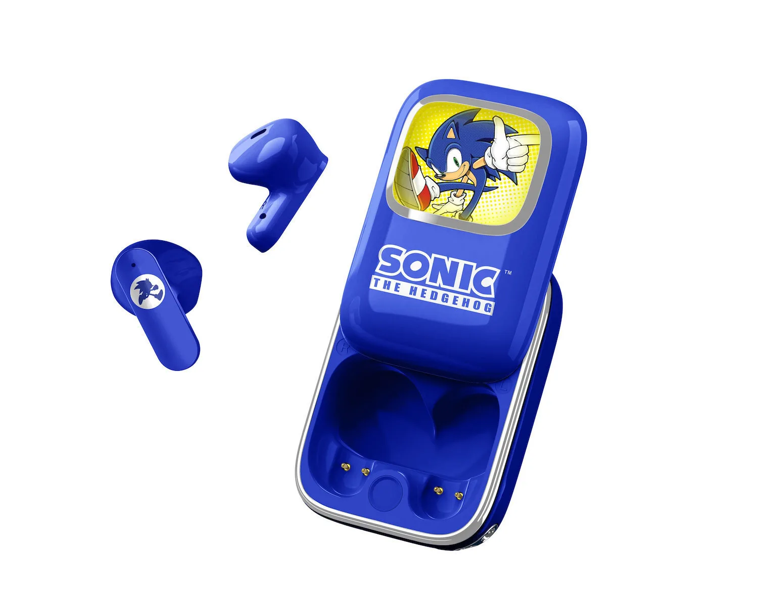 OTL Sonic the Hedgehog Slide In-ear Bluetooth Handsfree Ακουστικά με Θήκη Φόρτισης Μπλε - Image 1