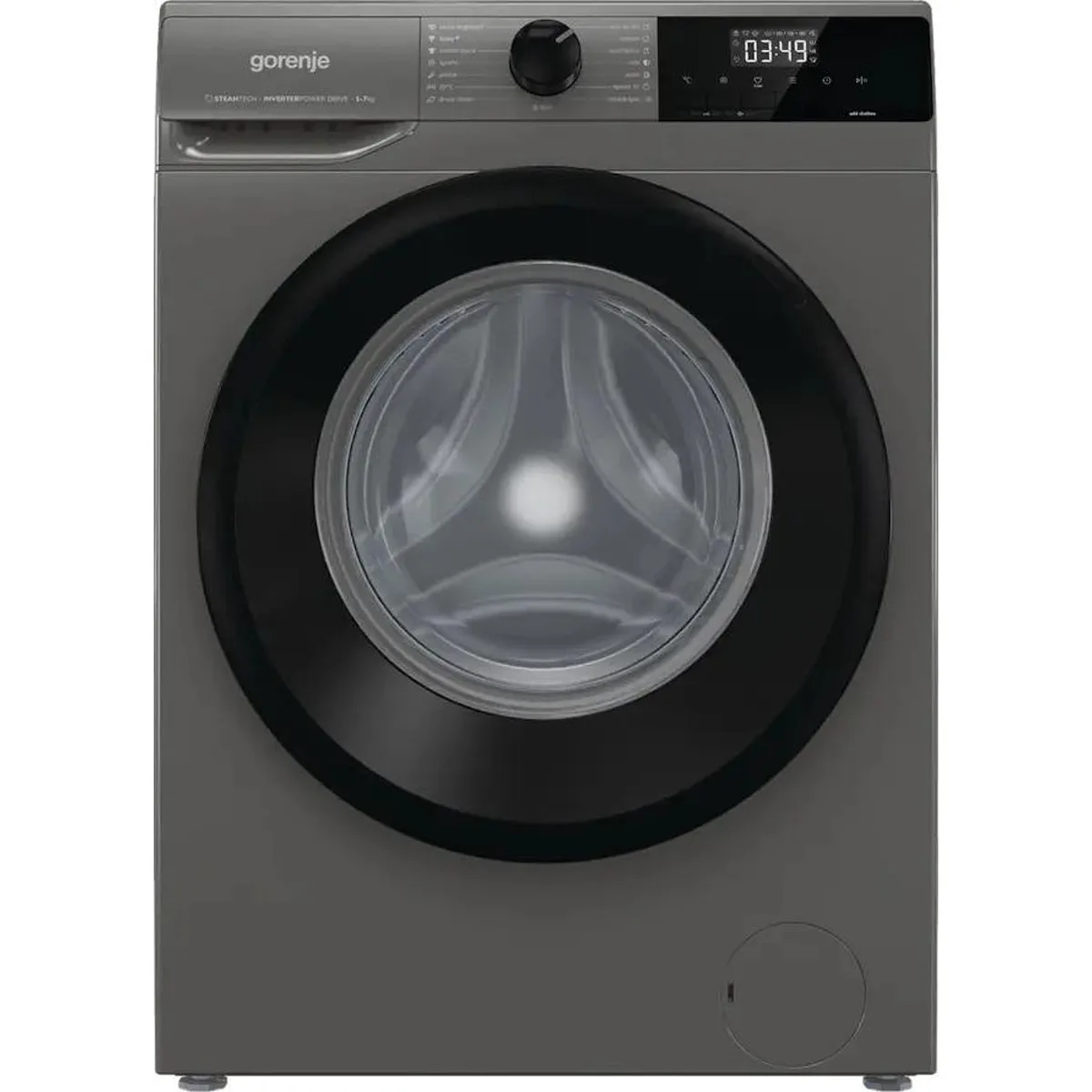 Gorenje Πλυντήριο Ρούχων 7kg με Τεχνολογία Ατμού 1400 Στροφών Γκρι WNHEI74SAS/A - Image 1