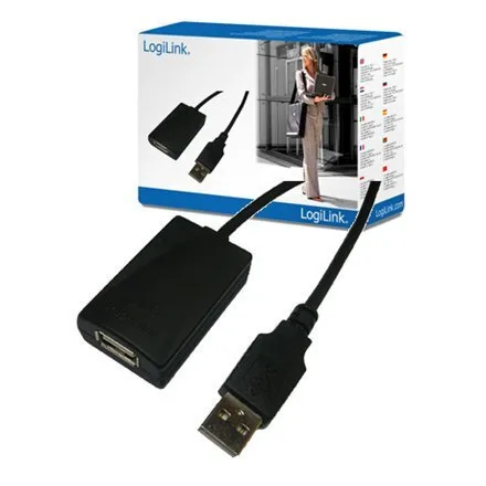 LogiLink USB 2.0 Cable USB-A male - USB-A female Μαύρο 5m UA0001A - Image 1