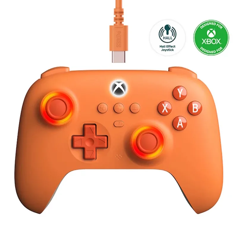 20240806153836_8bitdo_ultimate_c_ensyrmato_gamepad_gia_xbox_one_xbox_series_orange 8Bitdo Ultimate C Ενσύρματο Gamepad για Xbox One / Xbox Series / PC (Windows 10/11) Orange - Image 1