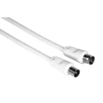 HAMA Καλώδιο Κεραίας Coax male - Coax female Λευκό 5m (00205030) 1τμχ