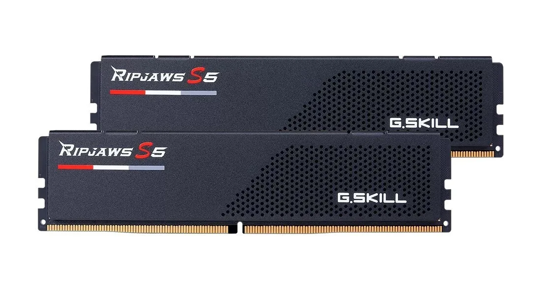G.Skill Ripjaws S5 DDR5 48GB RAM με 2x24GB Modules και Ταχύτητα 5200 για Desktop F5-5200J4040A24GX2-RS5K - Image 1