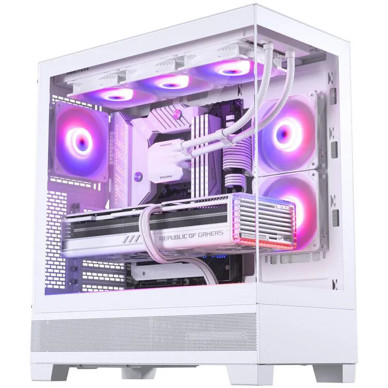Phanteks XT Gaming Midi Tower Κουτί Υπολογιστή με Πλαϊνό Παράθυρο και RGB Φωτισμό Λευκό - Image 1