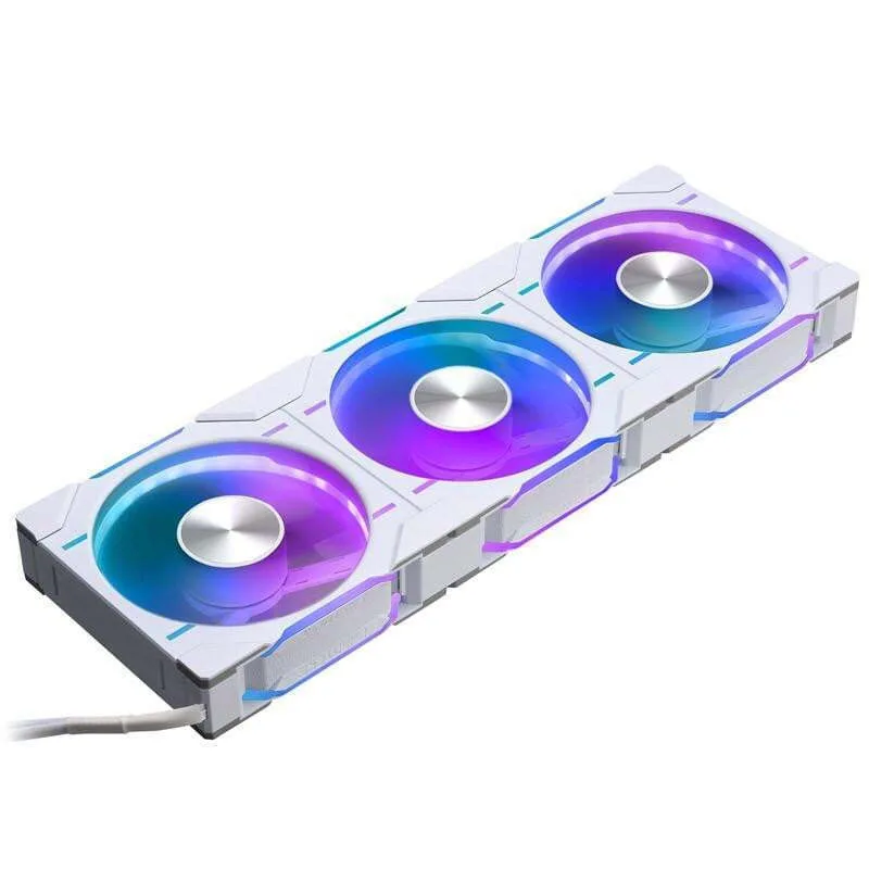 Phanteks PH-F120D30 Case Fan με RGB Φωτισμό και Σύνδεση 4-Pin PWM 3τμχ Reverse White - Image 1