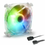 Sharkoon SHARK Disc PWM Case Fan 120mm με RGB Φωτισμό και Σύνδεση 3-Pin / 4-Pin Λευκό
