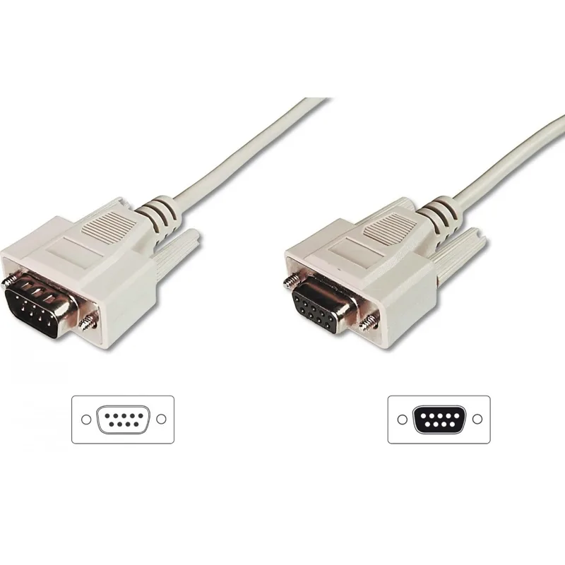 Digitus Καλώδιο RS232 9-pin male σε RS232 9-pin female 3m (AK-610203-030-E) - Image 1