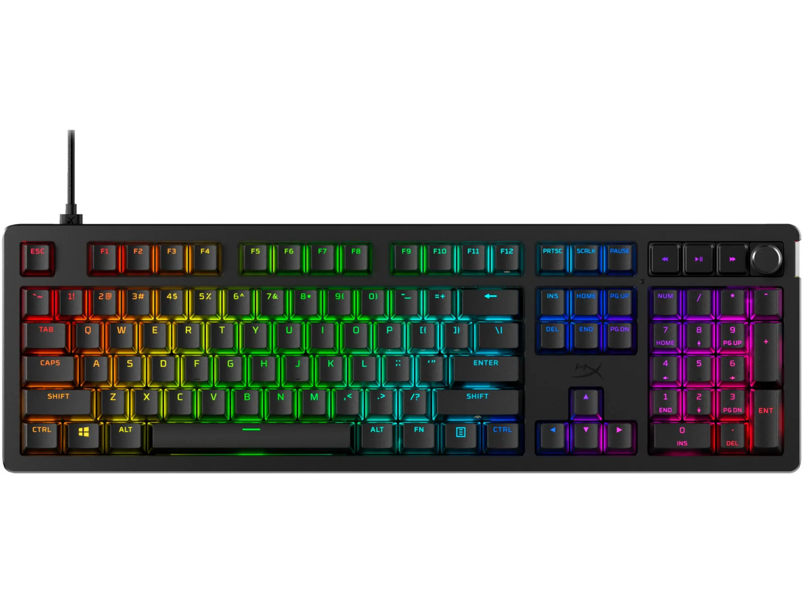 HyperX Alloy Rise Gaming Μηχανικό Πληκτρολόγιο με HyperX Red διακόπτες και RGB φωτισμό (Αγγλικό US) - Image 1