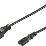 Goobay Euro - IEC C7 Cable 1.8m Μαύρο 51322