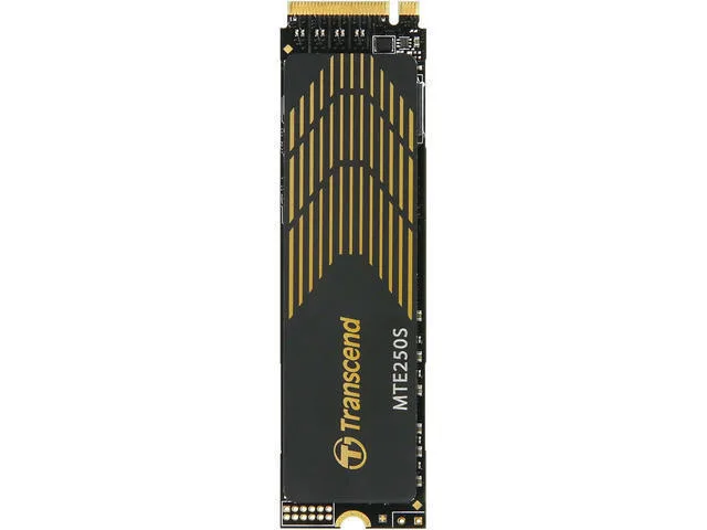 Transcend 250S SSD 1TB τύπου M.2 με σύνδεση PCI Express 4.0 και Ψύκτρα (PS5 Compatible) TS1TMTE250S - Image 1