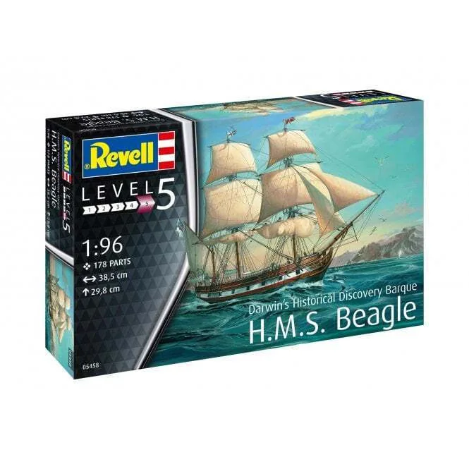 H.m.s Beagle Sailing Ship Assembly Model 178 Parts - Image 1