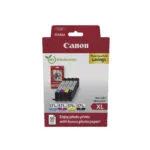 Canon CLI-571XL Γνήσιο Photo Value Pack με 4 Μελάνια Εκτυπωτή InkJet Κίτρινο / Κυανό / Ματζέντα / Μαύρο (0332C006)