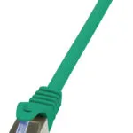 LogiLink S/FTP Cat.6a Καλώδιο Δικτύου Ethernet 1m Πράσινο 1τμχ CQ3035S