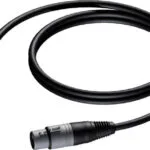 Procab Cable XLR male - XLR female Μαύρο (CAB901/0.5)