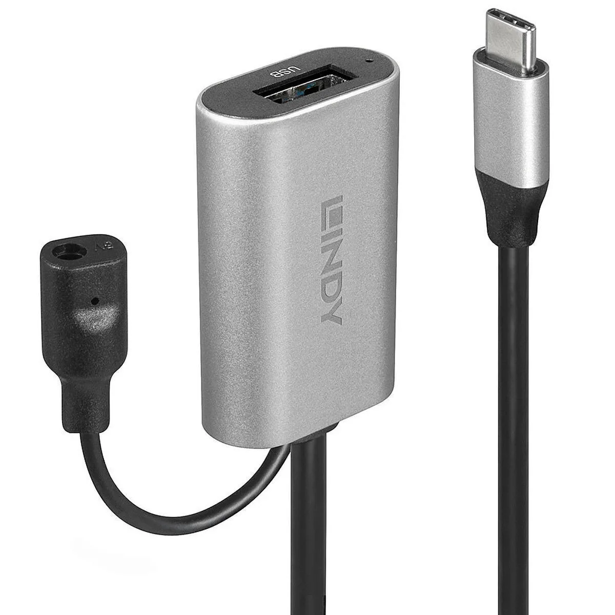 Lindy Μετατροπέας USB-C male σε 3.5mm / USB-A female Ασημί 1τμχ 43270 - Image 1