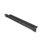 Lanberg Patch Panel Keystone για Rack 1U 19" 24 Θυρών Μαύρο PPKS-1024-B