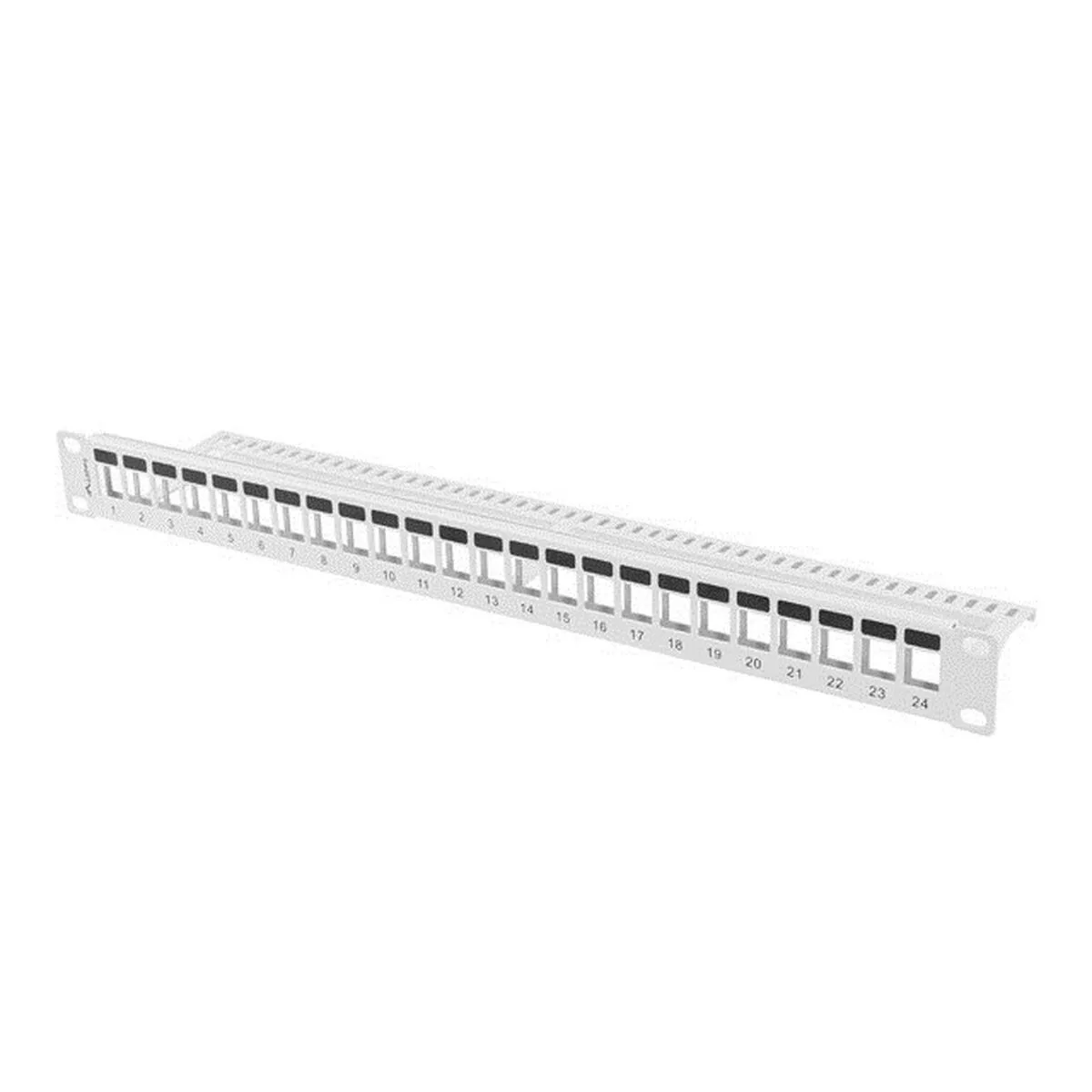 Lanberg Patch Panel Keystone για Rack 1U 19" 24 Θυρών Γκρι PPKS-1024-S - Image 1
