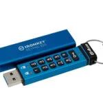 Kingston IronKey Keypad 64GB USB 3.2 Stick Μπλε
