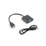 Lanberg Μετατροπέας HDMI male σε VGA female 1τμχ AD-0017-BK