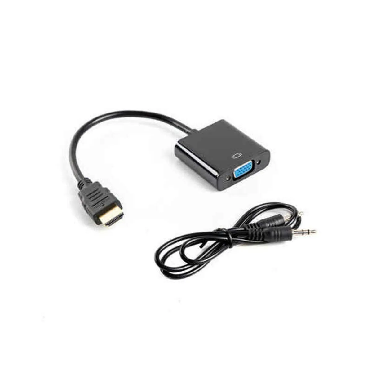 Lanberg Μετατροπέας HDMI male σε VGA female 1τμχ AD-0017-BK - Image 1
