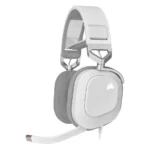 Corsair HS80 RGB Over Ear Gaming Headset με σύνδεση USB Λευκό