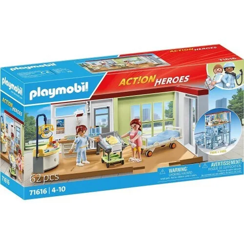 Playmobil Action Heroes Μαιευτική Κλινική για 4-10 ετών 71616 - Image 1