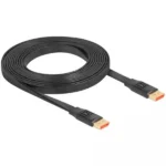 DeLock Cable DisplayPort male - DisplayPort male 3m Μαύρο (81007)