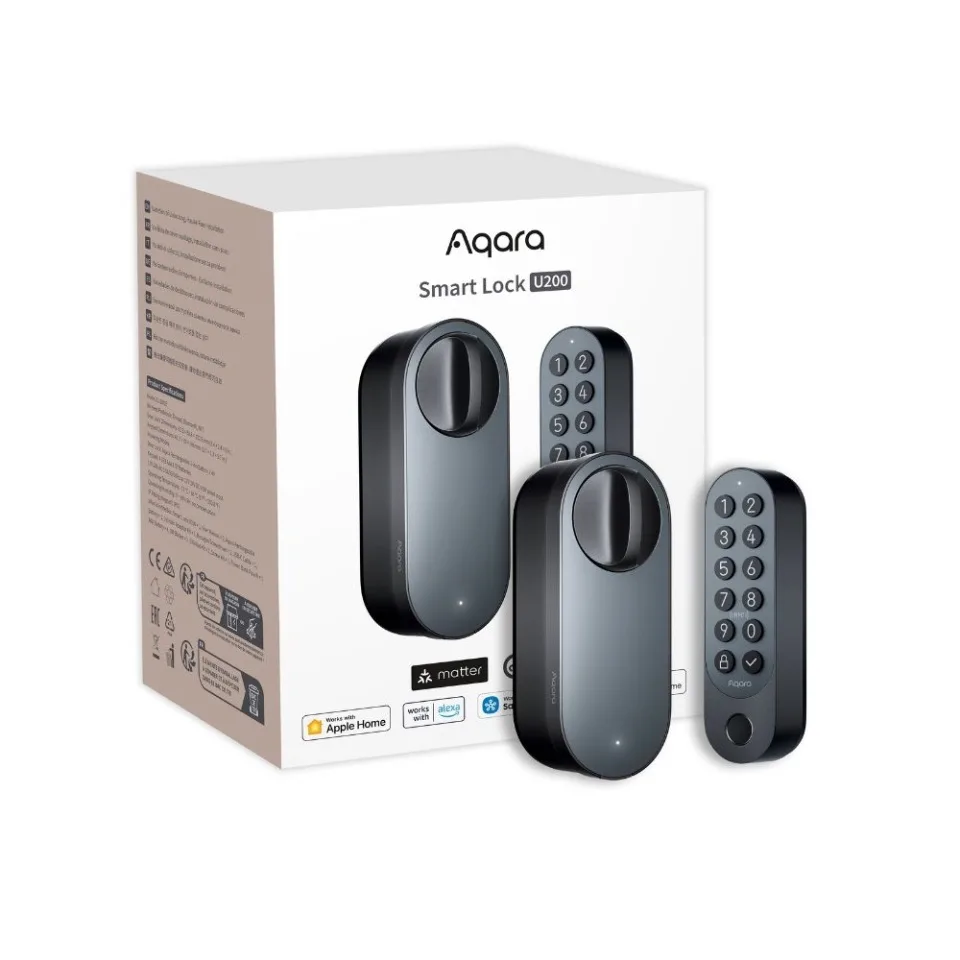Aqara U200 Smart Retrofit Door Lock Matter Compatible Black - Image 1