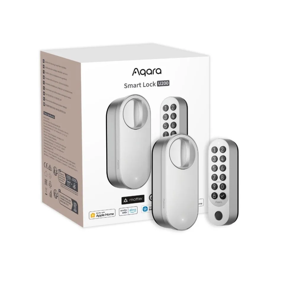 Aqara U200 Smart Retrofit Door Lock Matter Compatible Silver - Image 1