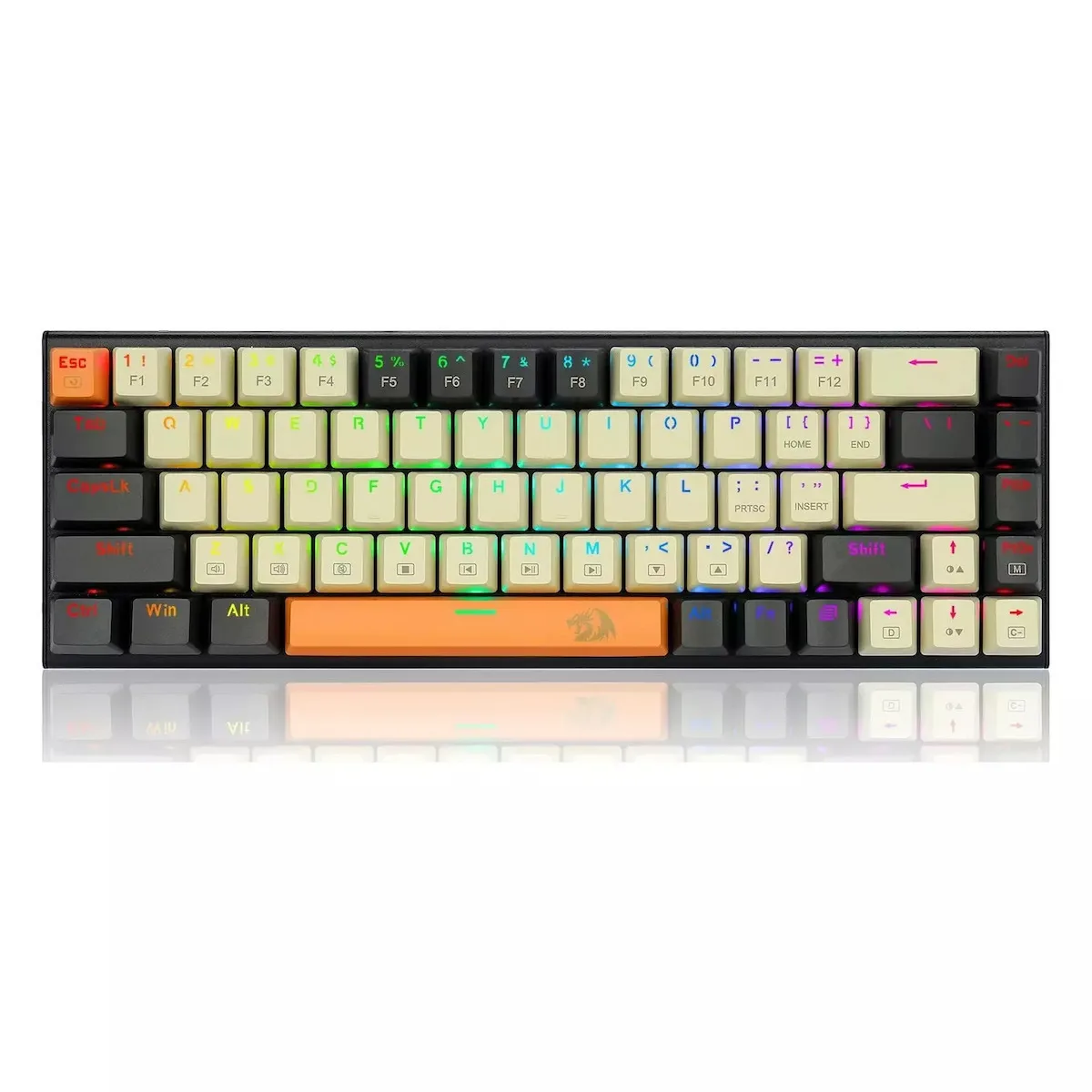 Redragon K633CGO-RGB Ryze Gaming Μηχανικό Πληκτρολόγιο 75% με Custom Red διακόπτες και RGB φωτισμό (Αγγλικό US) - Image 1