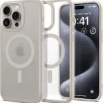 Spigen Ultra Hybrid MagFit Back Cover Πλαστικό 2mm Frost Natural Titanium (iPhone 16 Pro Max) ACS08382