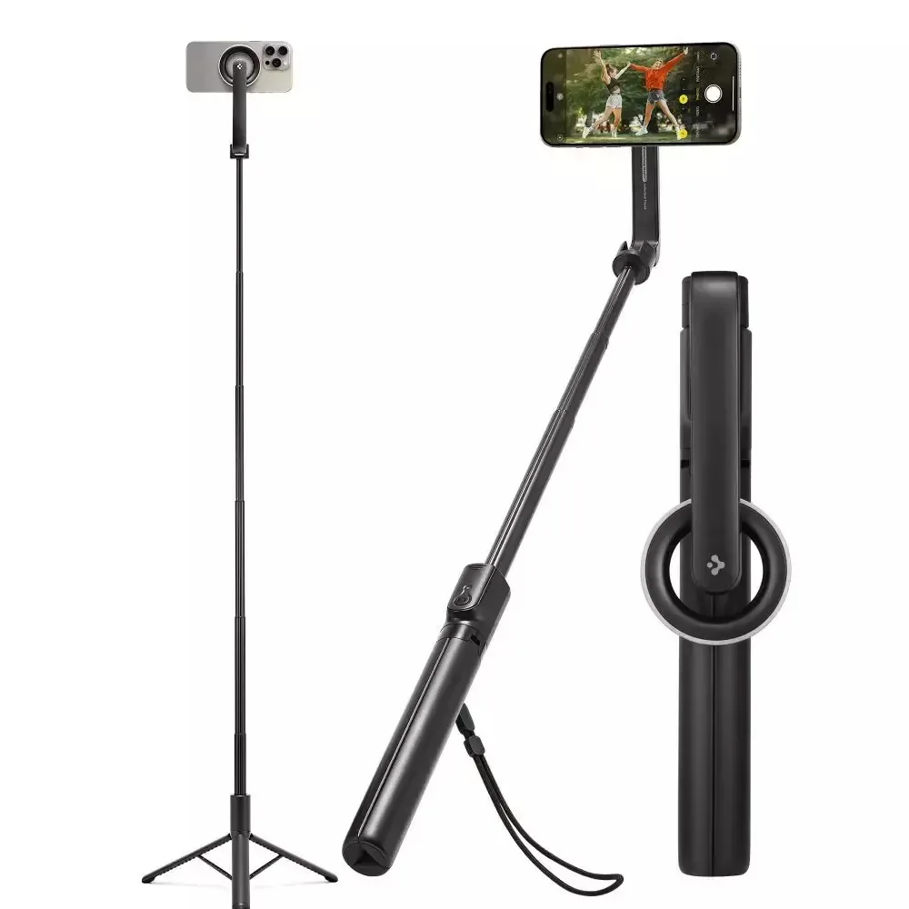 20240903104032_spigen_s580w_selfie_stick_tripodo_kinitou_me_bluetooth_mayro_amp07659 Spigen S580w Selfie Stick Τρίποδο Κινητού με Bluetooth Μαύρο AMP07659 - Image 1