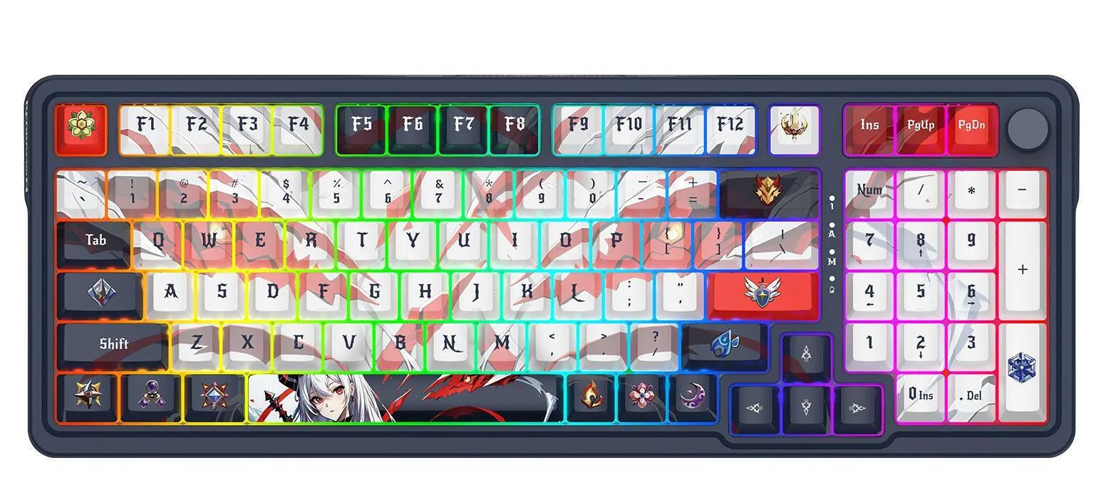 Redragon K686AK-RGB-Pro Eisa Ασύρματο Gaming Μηχανικό Πληκτρολόγιο με RGB φωτισμό (Αγγλικό US) Μπλε - Image 1