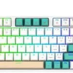 Redragon K643GWC-RGB-PRO Veigar Ασύρματο Gaming Μηχανικό Πληκτρολόγιο με RGB φωτισμό (Αγγλικό US) Λευκό