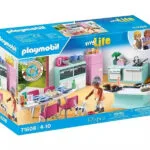 Playmobil MyLife Μοντέρνα Κουζίνα Με Τραπεζαρία για 4-10 ετών 71608