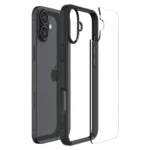 Spigen Ultra Hybrid Back Cover Πλαστικό 1.2mm Matte Black (iPhone 16) ACS08201