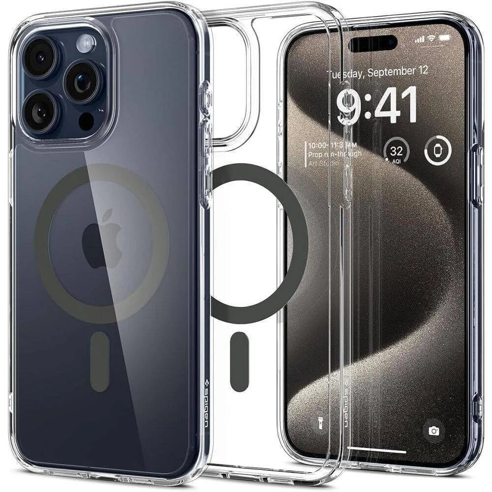Spigen Ultra Hybrid MagFit Back Cover Πλαστικό 2mm Graphite (iPhone 16 Pro Max) ACS07999 - Image 1