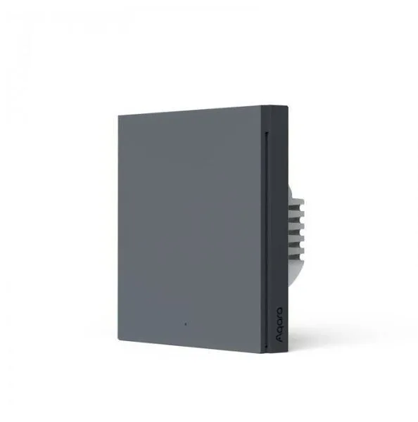 Intelligent Wall Switch Aqara H1 Without Neutral Wire Single Rocker Gray - Image 1