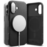 Ringke Magnetic Back Cover Tempered Glass Μαύρο (iPhone 16)