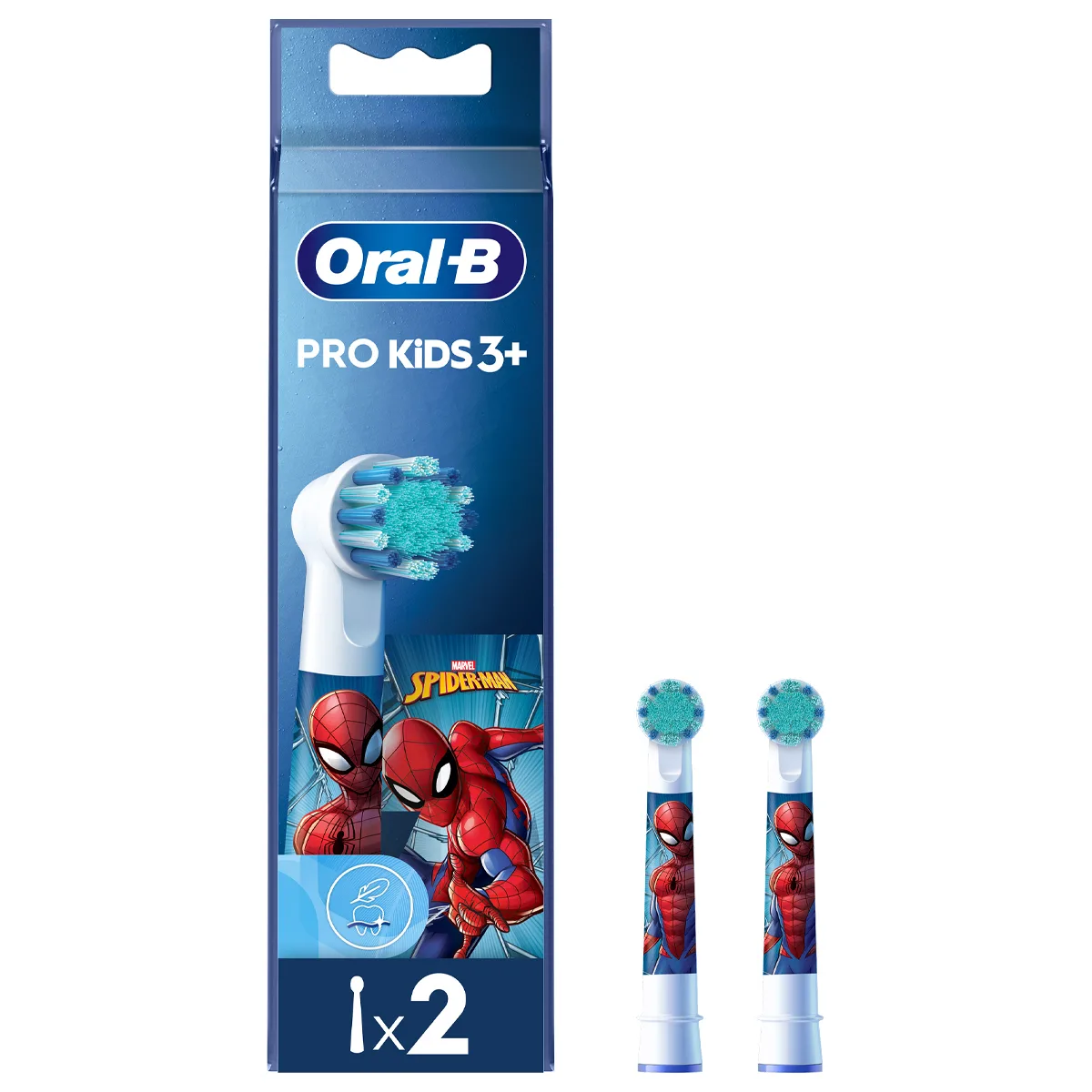 Oral-B Ανταλλακτικά Ηλεκτρικής Οδοντόβουρτσας Spiderman 2τμχ για 3+ Χρονών - Image 1