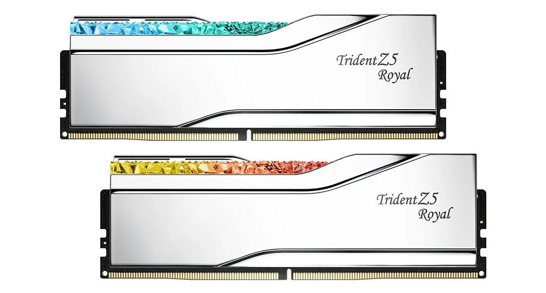 G.Skill Trident Z5 Royal DDR5 32GB RAM με 2x16GB Modules και Ταχύτητα 6400 για Desktop F5-6400J3039G16GX2-TR5S - Image 1