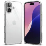 Ringke Fusion Back Cover Σιλικόνης / Πλαστικό 2mm με Λουράκι Διάφανο (iPhone 16)