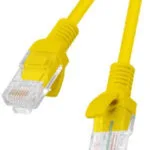 Lanberg U/UTP Cat.5e Καλώδιο Δικτύου Ethernet 0.5m Κίτρινο 1τμχ PCU5-20CC-0050-Y