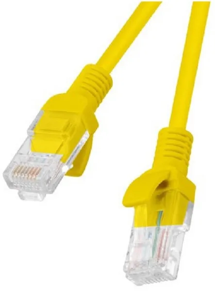 Lanberg U/UTP Cat.5e Καλώδιο Δικτύου Ethernet 0.5m Κίτρινο 1τμχ PCU5-20CC-0050-Y - Image 1