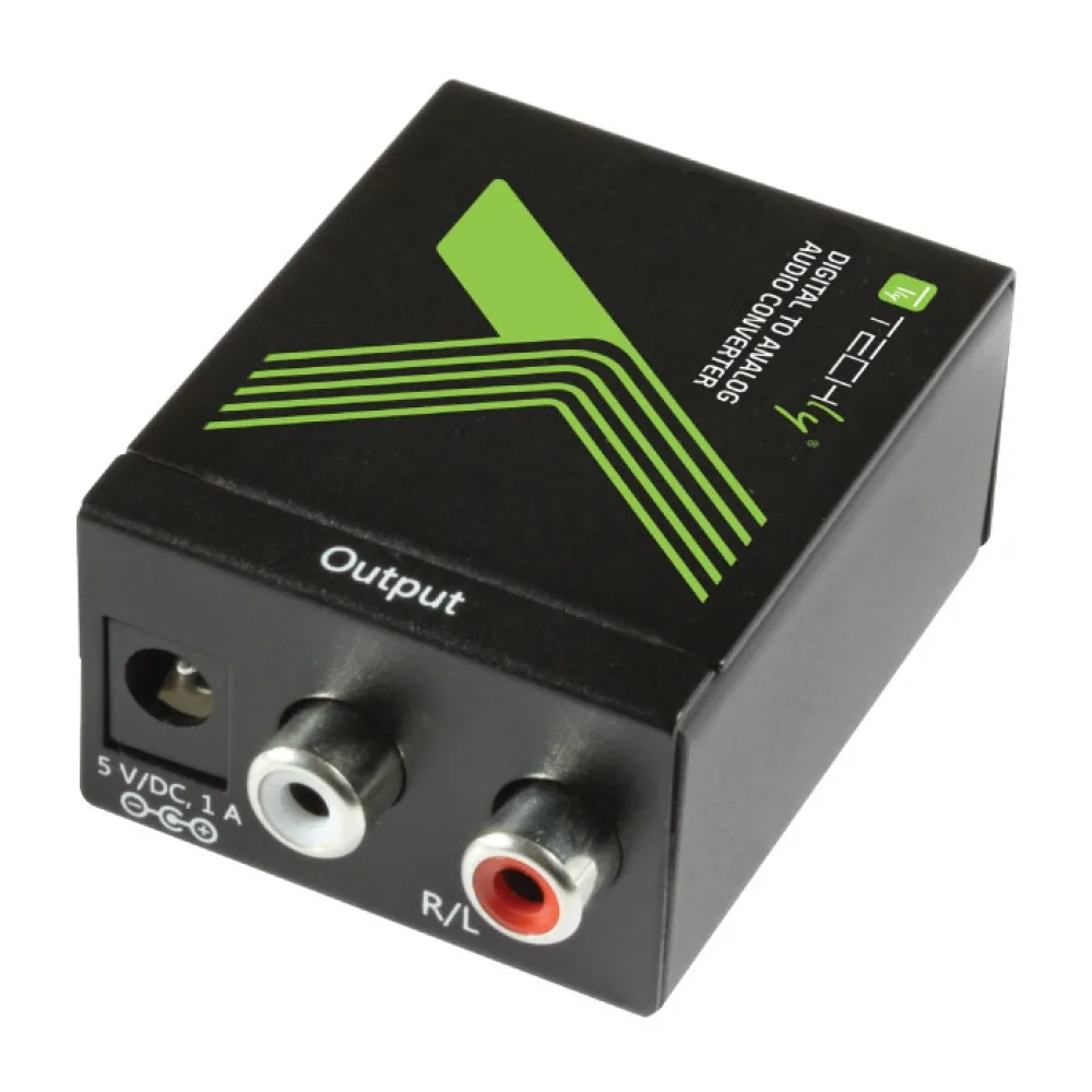 Techly Μετατροπέας RCA female σε RCA / Toslink female 1τμχ IDATA SPDIF-3 - Image 1