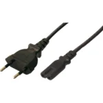 LogiLink Euro - IEC C7 Cable 1.8m Μαύρο CP092
