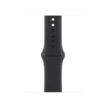 Apple Sport Band 42mm S/M Λουράκι Σιλικόνης με Pin Black (Apple Watch 38, 40, 41, 42mm) MXLJ3ZM/A