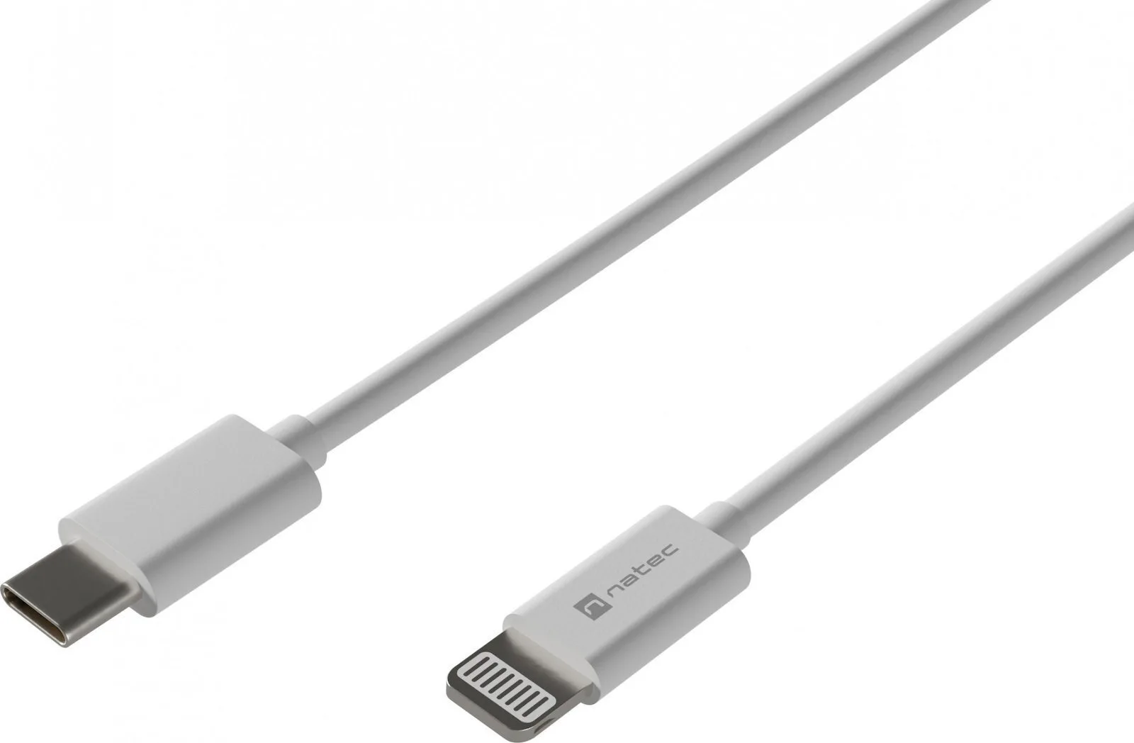 Natec USB-C to Lightning Cable Λευκό 1m (NKA-2150) - Image 1