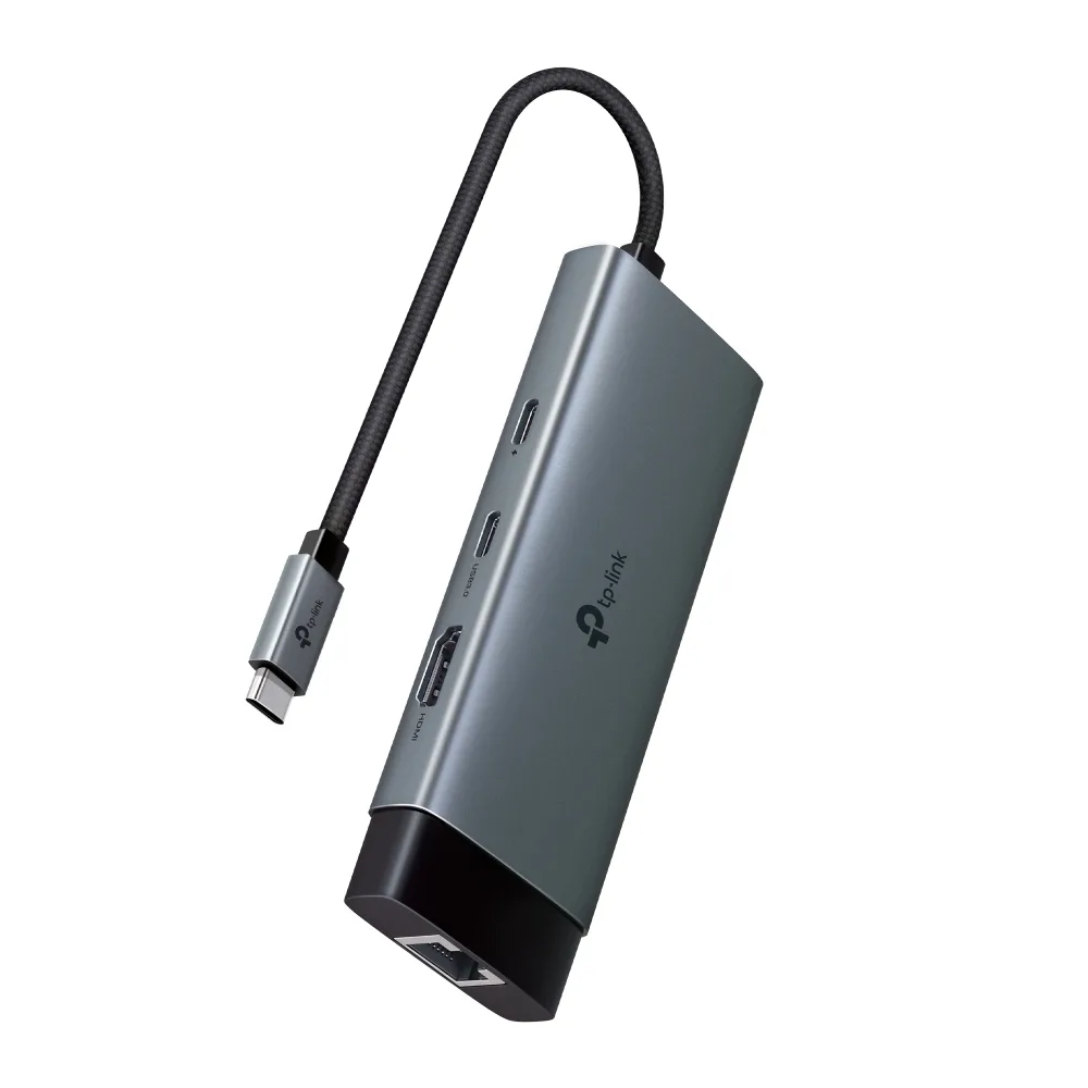 TP-LINK USB-C Docking Station με HDMI 4K PD Ethernet Γκρι (UH6120C) - Image 1