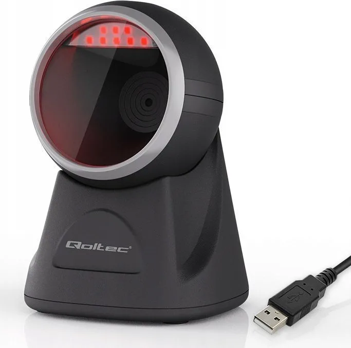 Qoltec Fixed Scanner Ενσύρματο με Δυνατότητα Ανάγνωσης 2D και QR Barcodes - Image 1